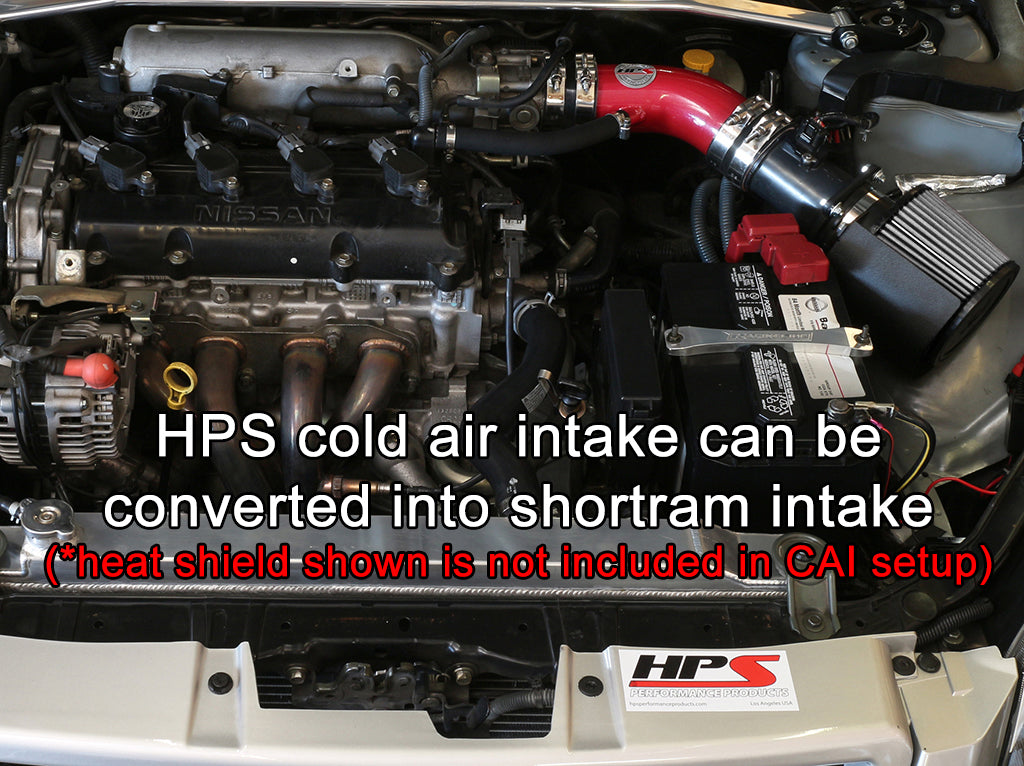 HPS Performance Cold Air Intake Kit (Red) - Nissan Altima 4Cyl - (2002-2006)