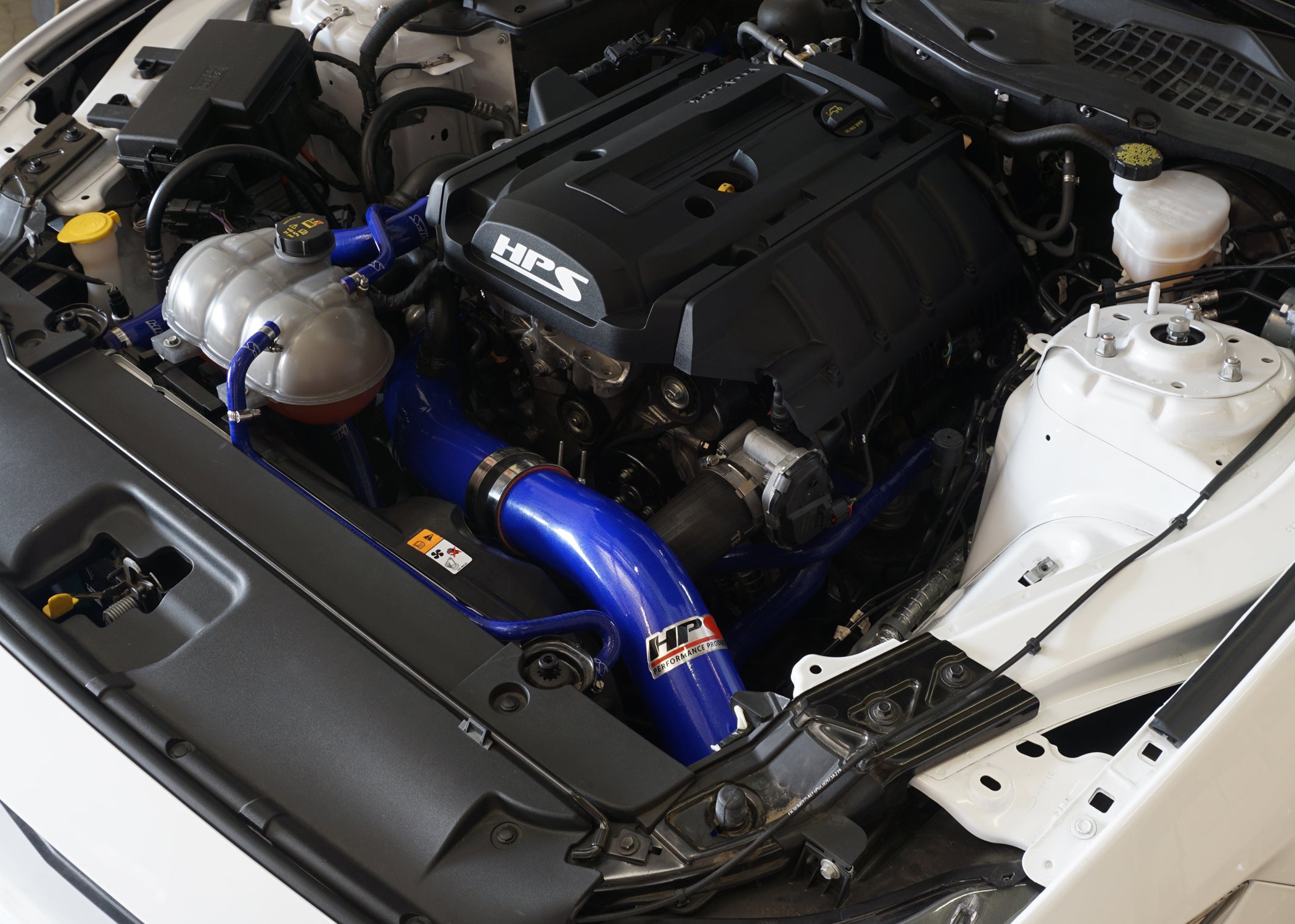 HPS Performance Cold Air Intake Kit (Blue) - Ford Mustang Ecoboost . / Ford Mustang Ecoboost - (2015-2017 / 2015-2020)