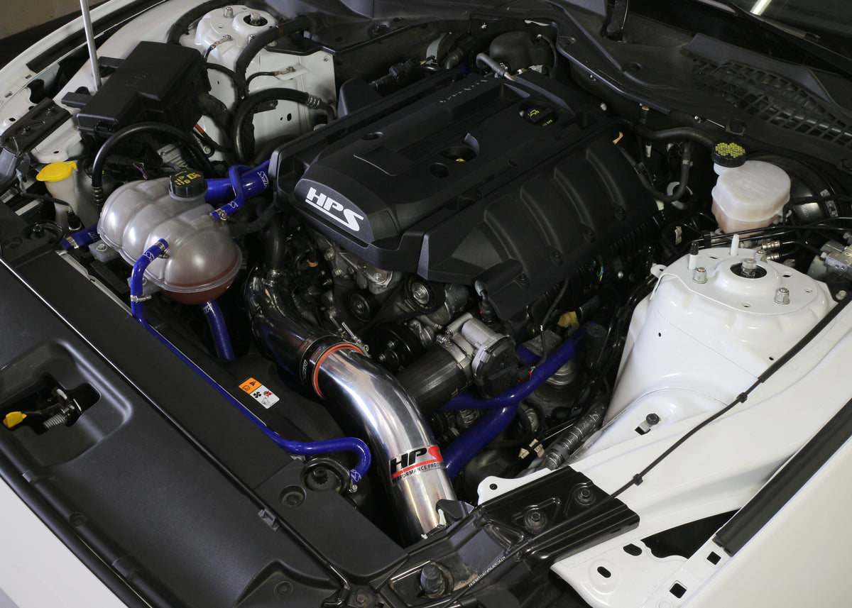 HPS Performance Cold Air Intake Kit (Polished) - Ford Mustang Ecoboost . / Ford Mustang Ecoboost (2015-2017 / 2015-2020)
