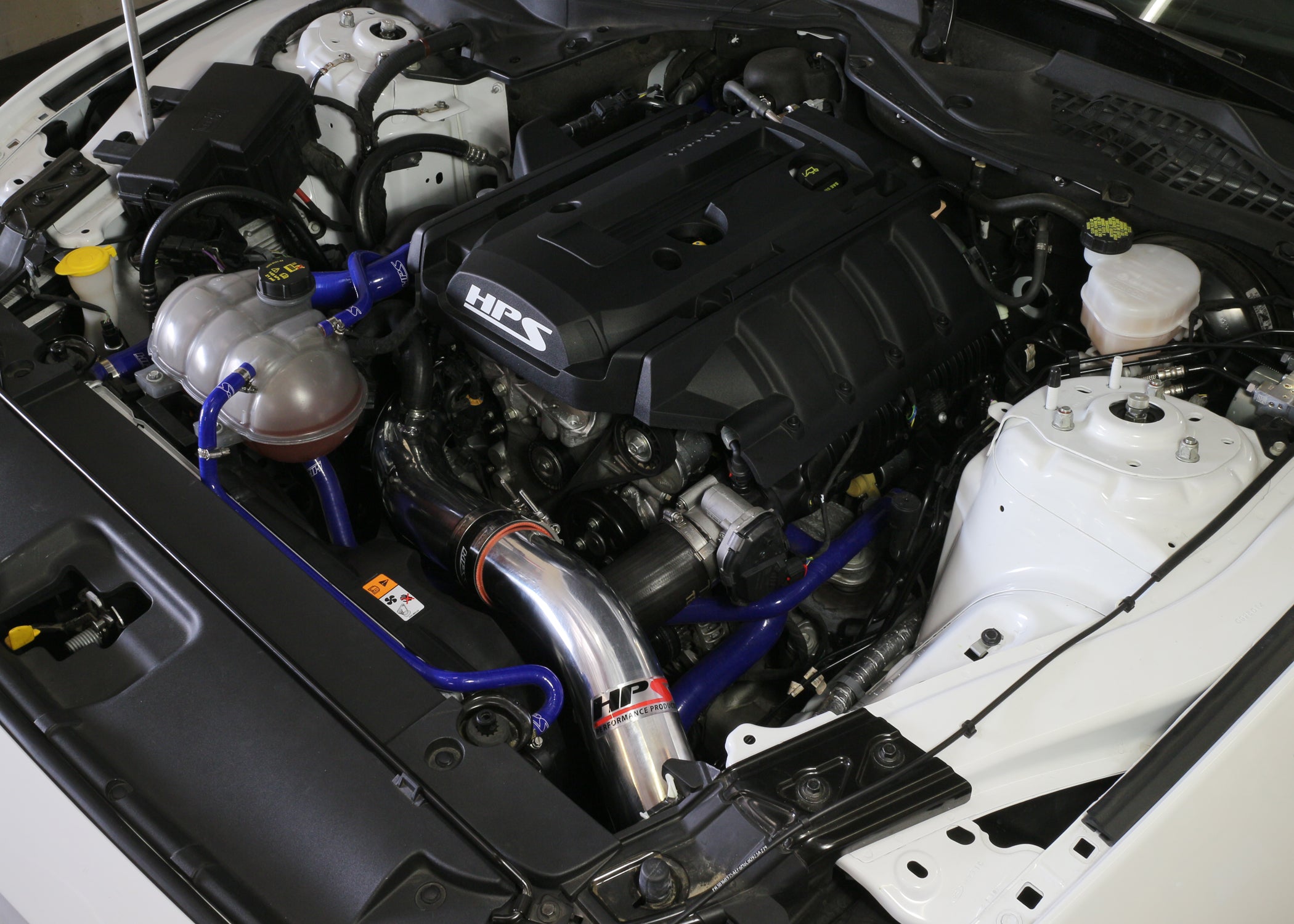 HPS Performance Cold Air Intake Kit (Polished) - Ford Mustang Ecoboost . / Ford Mustang Ecoboost - (2015-2017 / 2015-2020)
