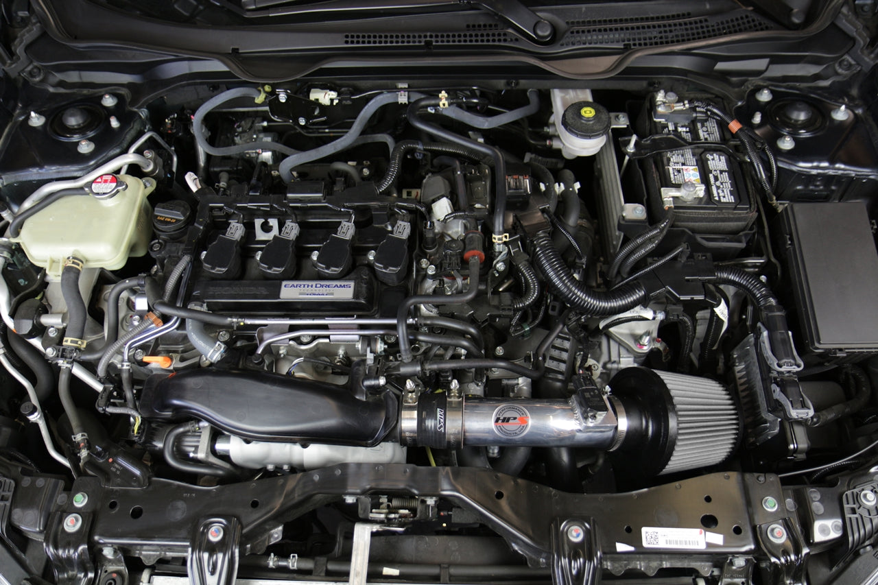 HPS Performance Cold Air Intake Kit (Polished) - Honda Civic Non Si 1.5T - (2016-2021)
