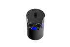 HPS Performance Billet Aluminum Oil Catch Can Kit, Blue, 860-002BL