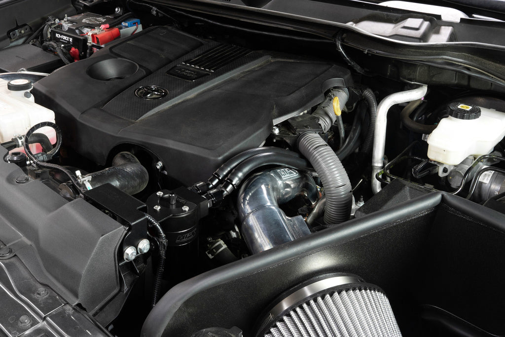HPS Performance Billet Aluminum Oil Catch Can Kit, Black, 860-003WB