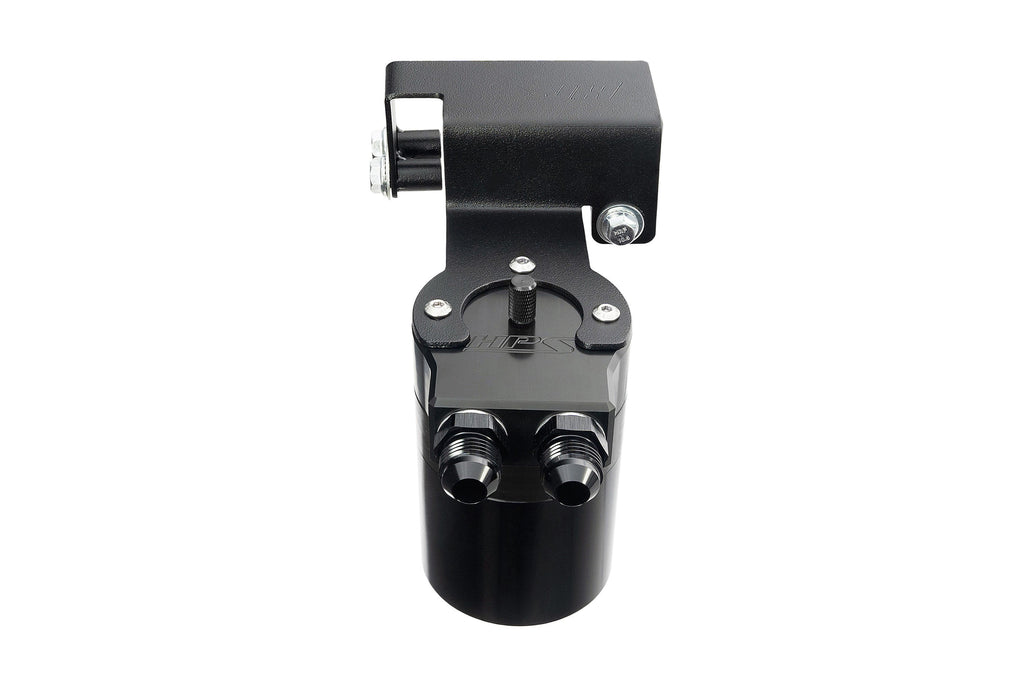 HPS Performance Billet Aluminum Oil Catch Can Kit, Black, 860-003WB