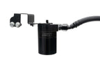 HPS Performance Billet Aluminum Oil Catch Can Kit, Black, 860-003WB