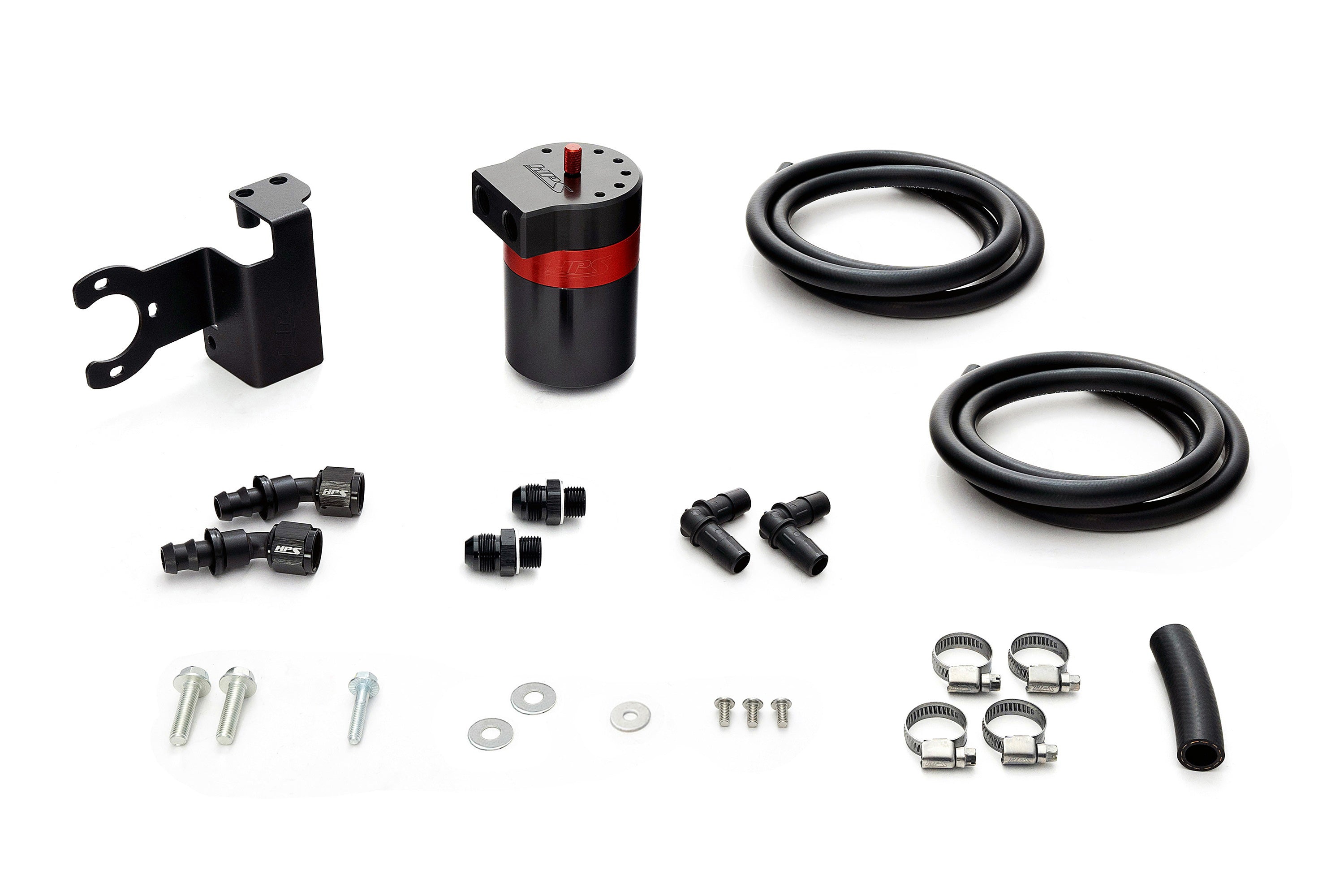 HPS Performance Billet Aluminum Oil Catch Can Kit - Toyota Sequoia / Toyota Tundra - (2023-2024 / 2022-2024)
