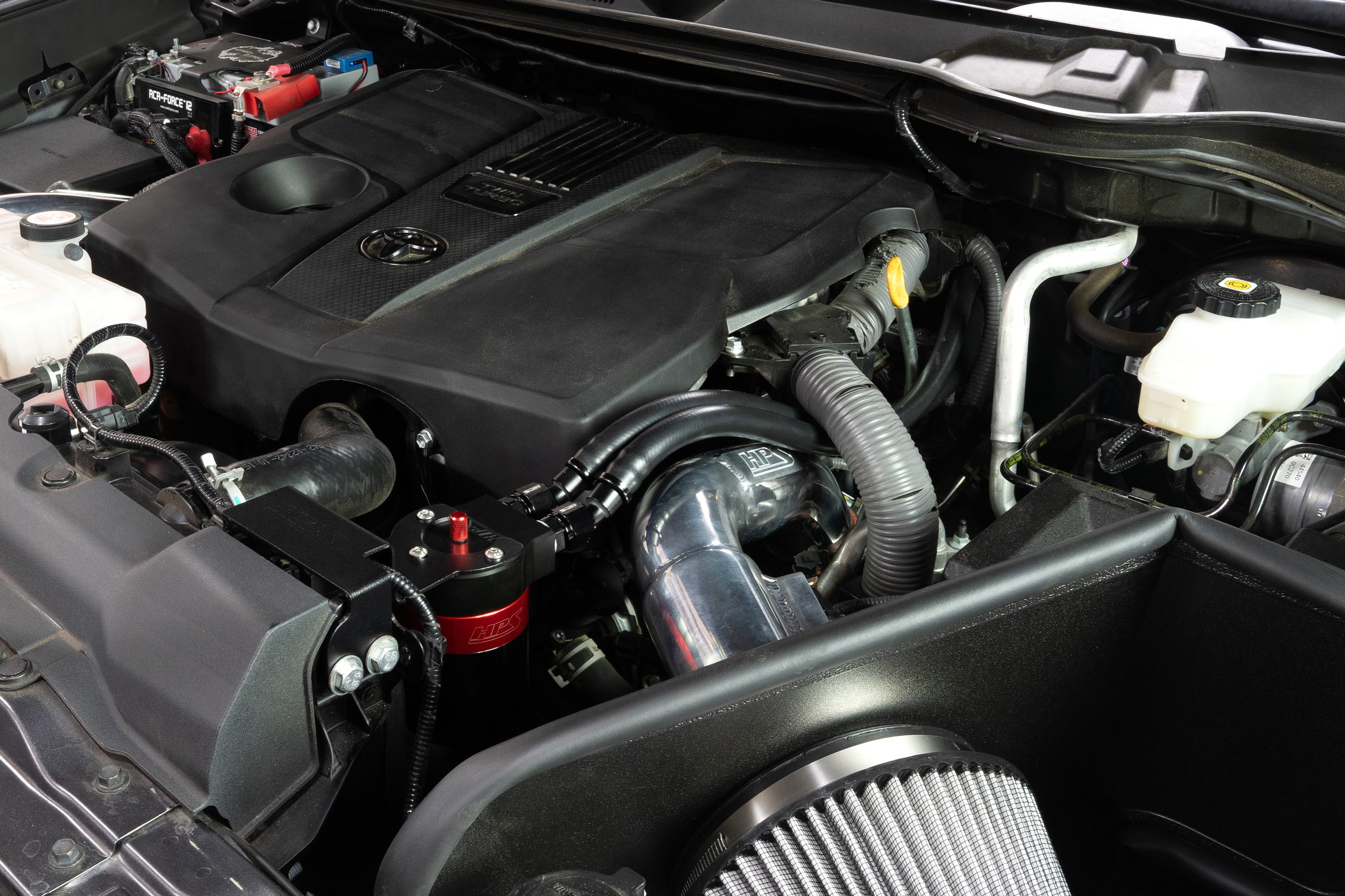 HPS Performance Billet Aluminum Oil Catch Can Kit - Toyota Sequoia / Toyota Tundra - (2023-2024 / 2022-2024)