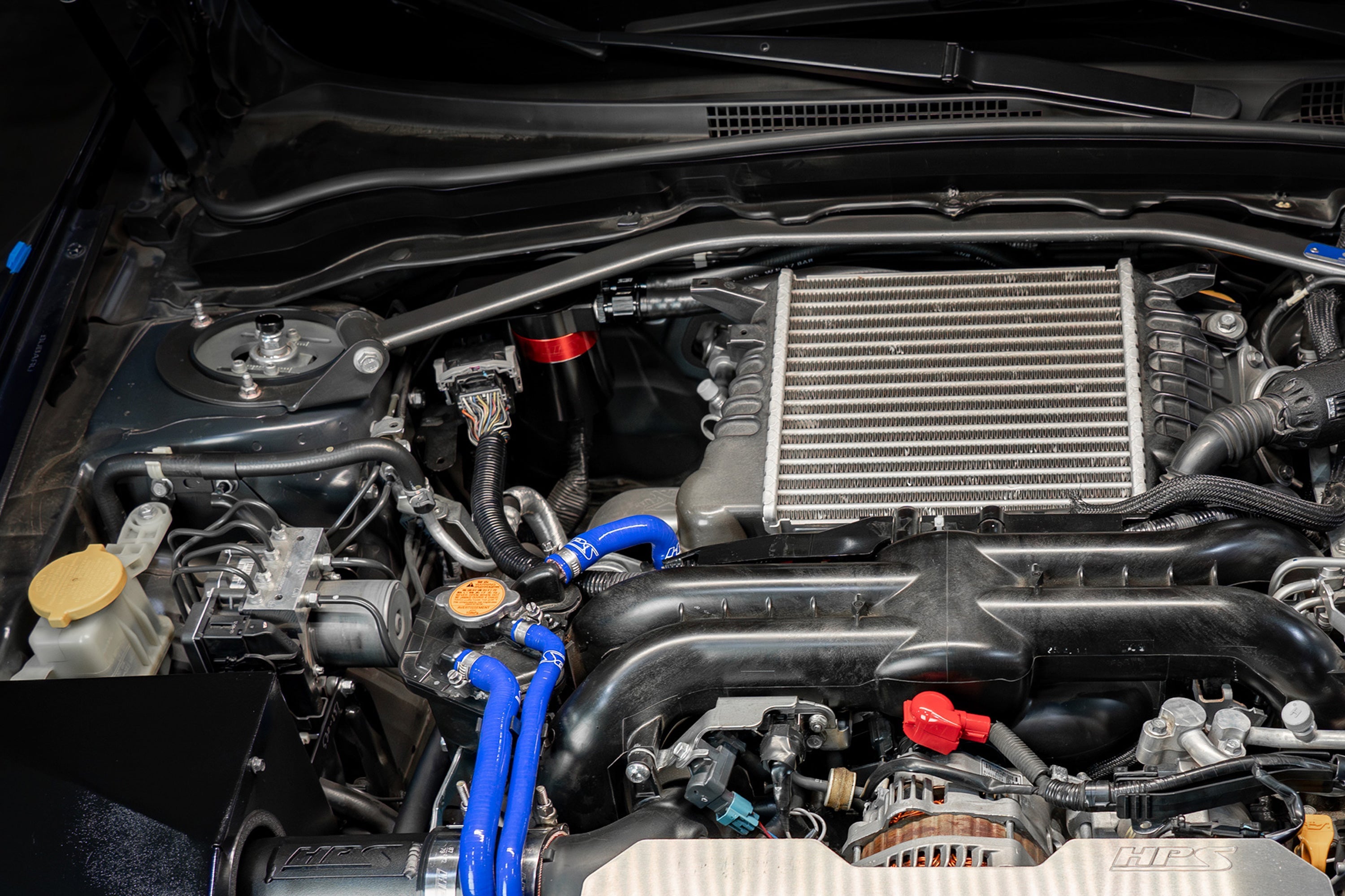 HPS Performance Billet Aluminum Oil Catch Can Kit - Subaru WRX / Subaru 2.5GT - (2008-2014)