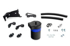 HPS Performance Billet Aluminum Oil Catch Can Kit, Blue, 860-005BL