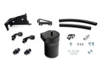 HPS Performance Billet Aluminum Oil Catch Can Kit, Black, 860-005WB