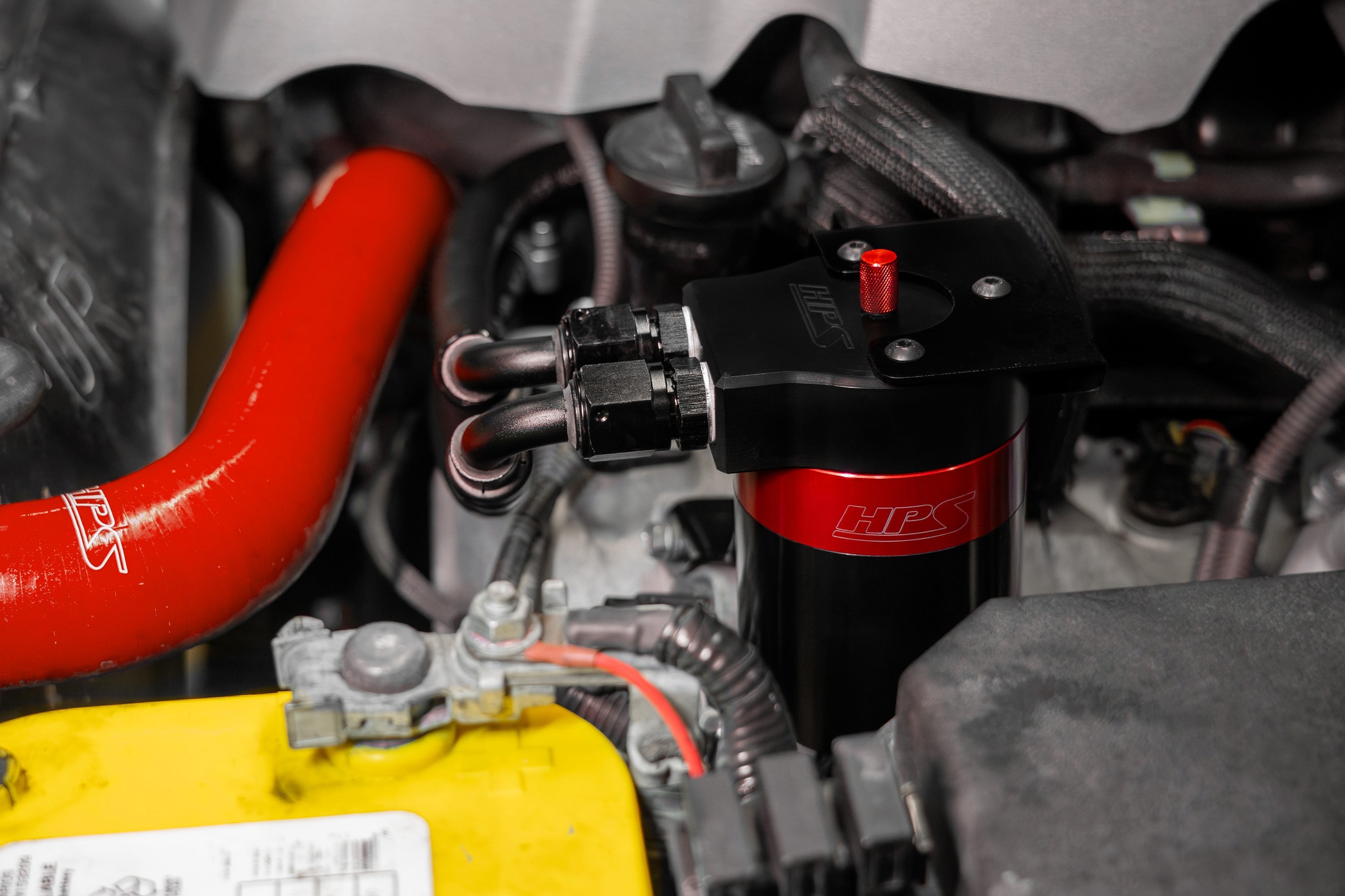 HPS Performance Billet Aluminum Oil Catch Can Kit - Lexus GX460 - (2010-2023)