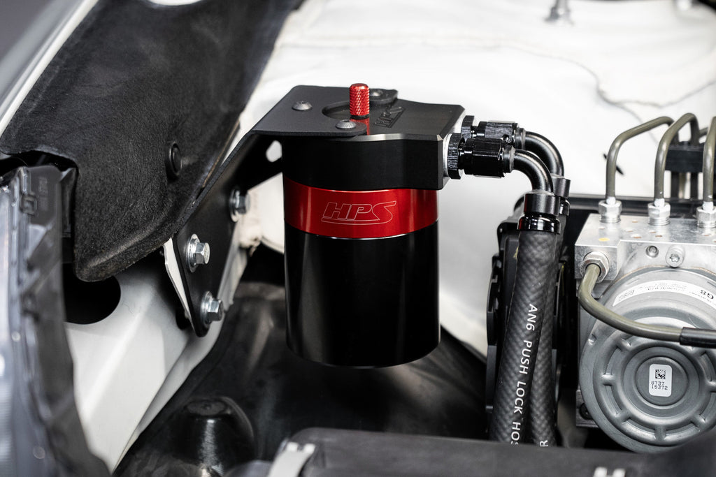 HPS Performance Billet Aluminum Oil Catch Can Kit - Subaru Legacy Naturally Aspirated / Subaru Outback Naturally Aspirated - (2015-2019)