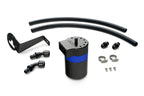 HPS Performance Billet Aluminum Oil Catch Can Kit, Blue, 860-008BL
