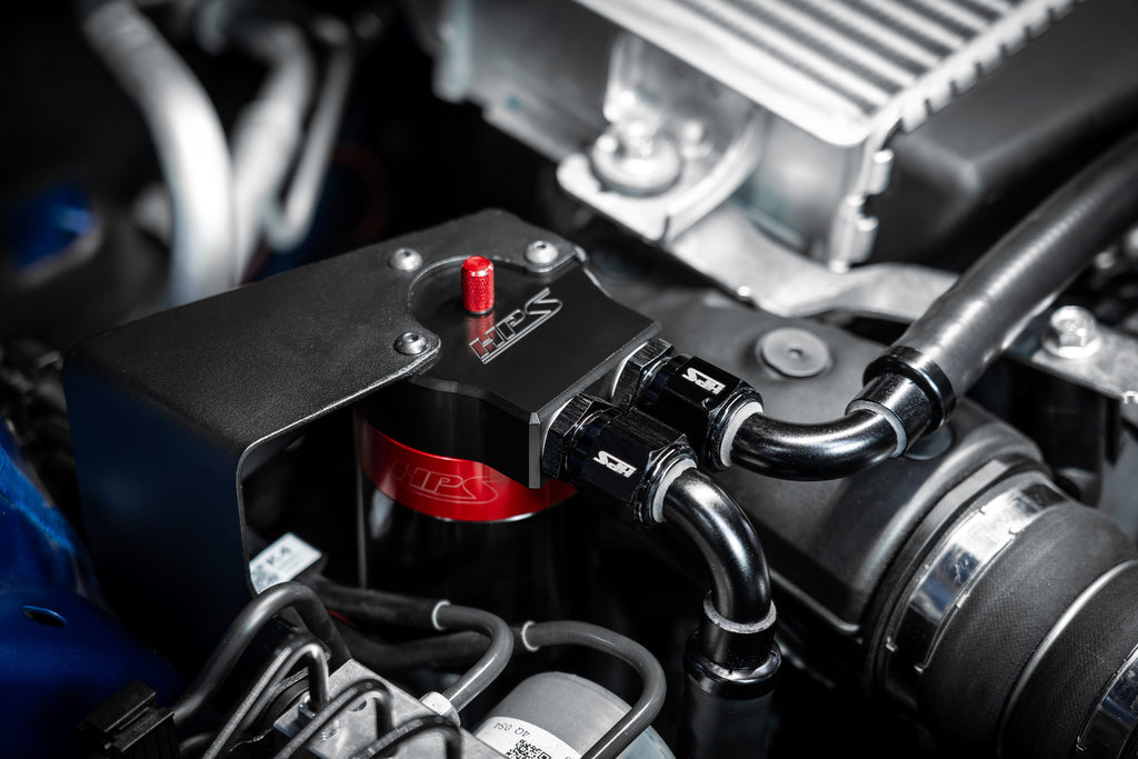 HPS Performance Billet Aluminum Oil Catch Can Kit - Subaru WRX - (2022-2024)