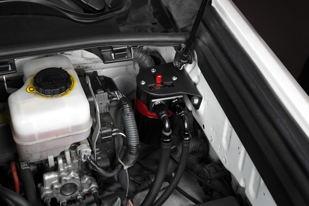 HPS Performance Billet Aluminum Oil Catch Can Kit - Toyota 4Runner (2010-2024)