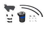 HPS Performance Billet Aluminum Oil Catch Can Kit, Blue, 860-011BL
