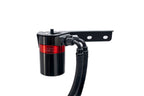 HPS Performance Billet Aluminum Oil Catch Can Kit, Red, 860-015