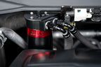 HPS Performance Billet Aluminum Oil Catch Can Kit, Red, 860-015
