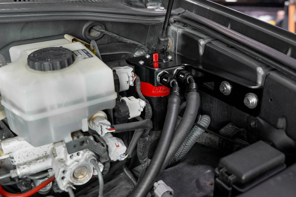 HPS Performance Billet Aluminum Oil Catch Can Kit - Toyota 4Runner - (2003-2009)