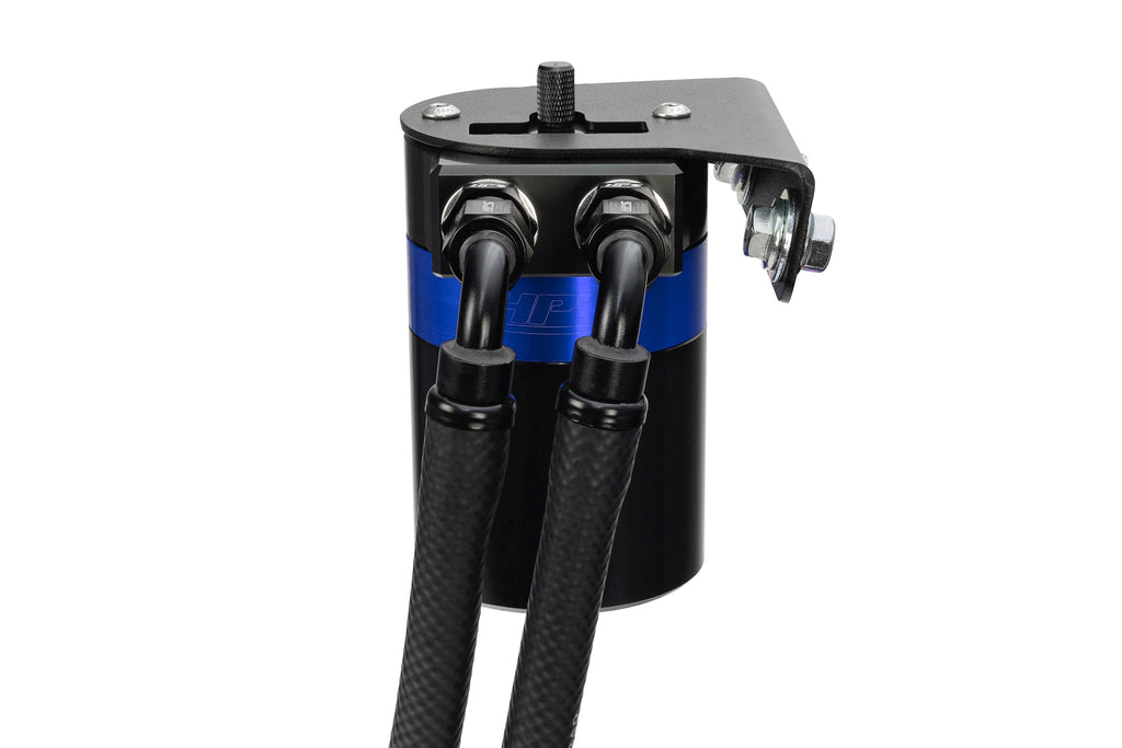 HPS Performance Billet Aluminum Oil Catch Can Kit (Blue) - Lexus GX470 - (2003-2009)