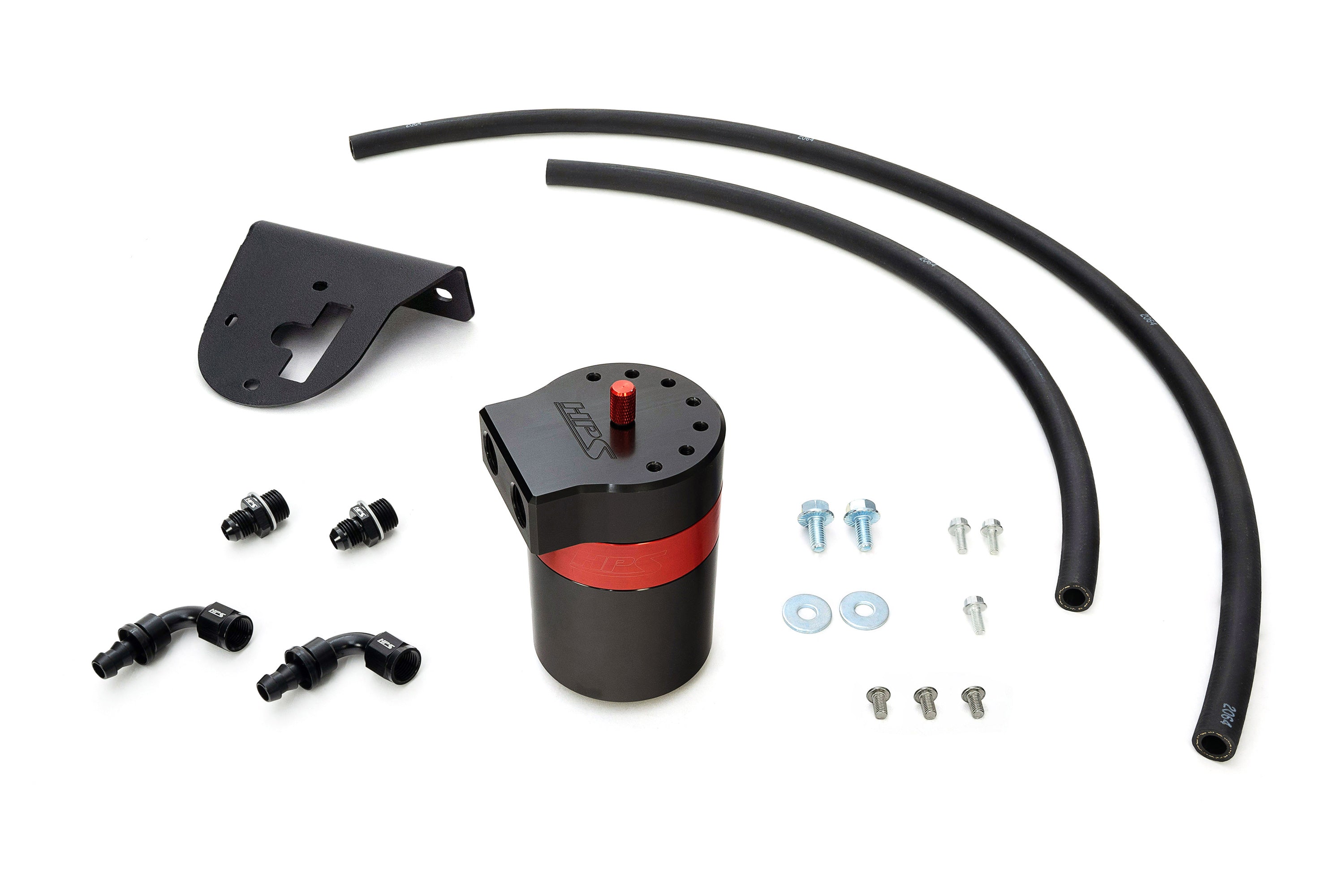 HPS Performance Billet Aluminum Oil Catch Can Kit - Lexus GX470 - (2003-2009)