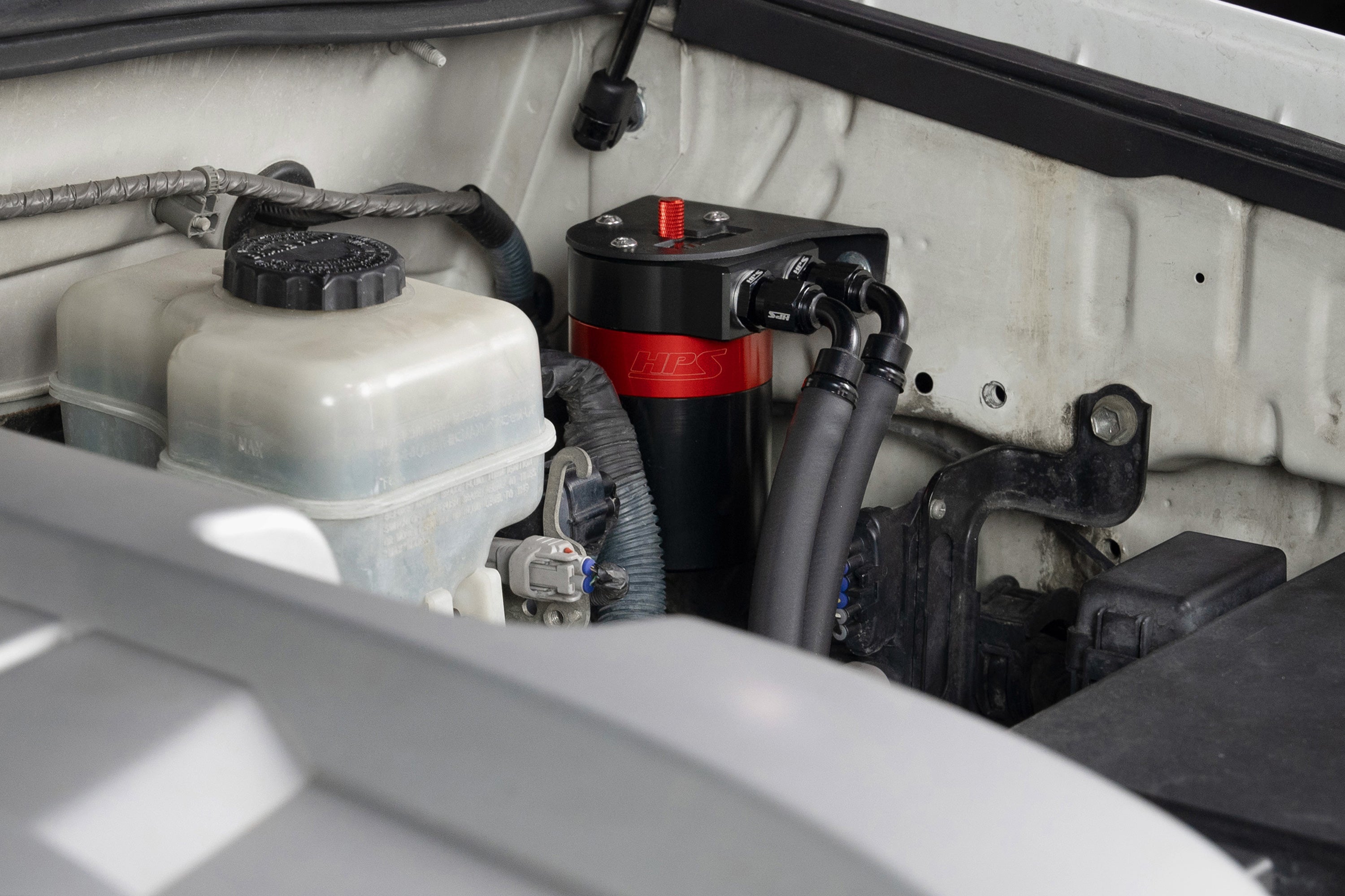 HPS Performance Billet Aluminum Oil Catch Can Kit - Lexus GX470 - (2003-2009)