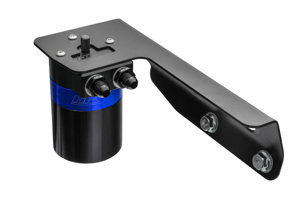 HPS Performance Billet Aluminum Oil Catch Can Kit Blue 860-021BL
