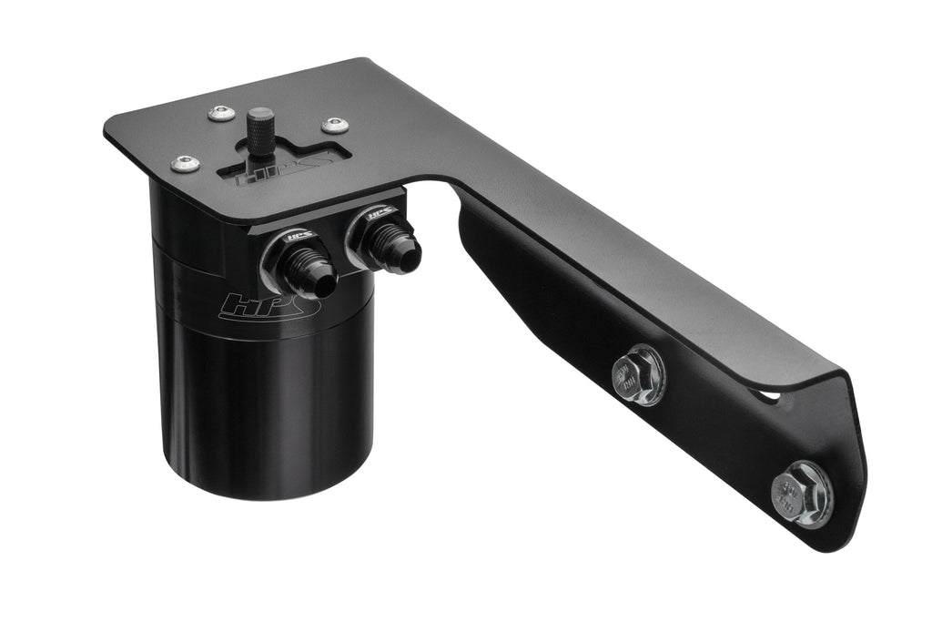 HPS Performance Billet Aluminum Oil Catch Can Kit Black 860-021WB