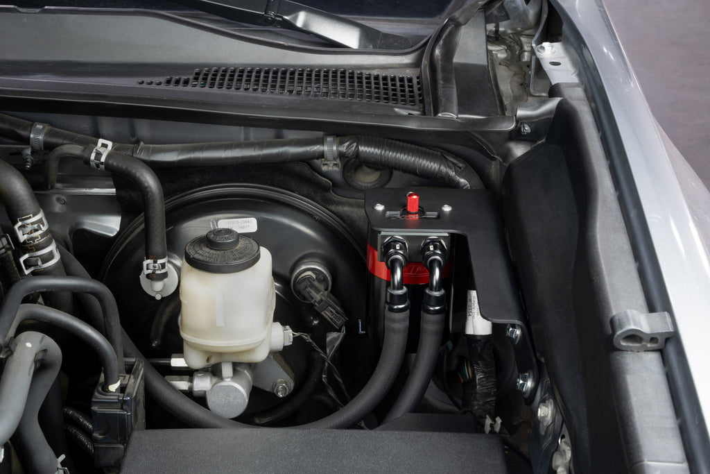 HPS Performance Billet Aluminum Oil Catch Can Kit - Toyota Tacoma - (2016-2023)