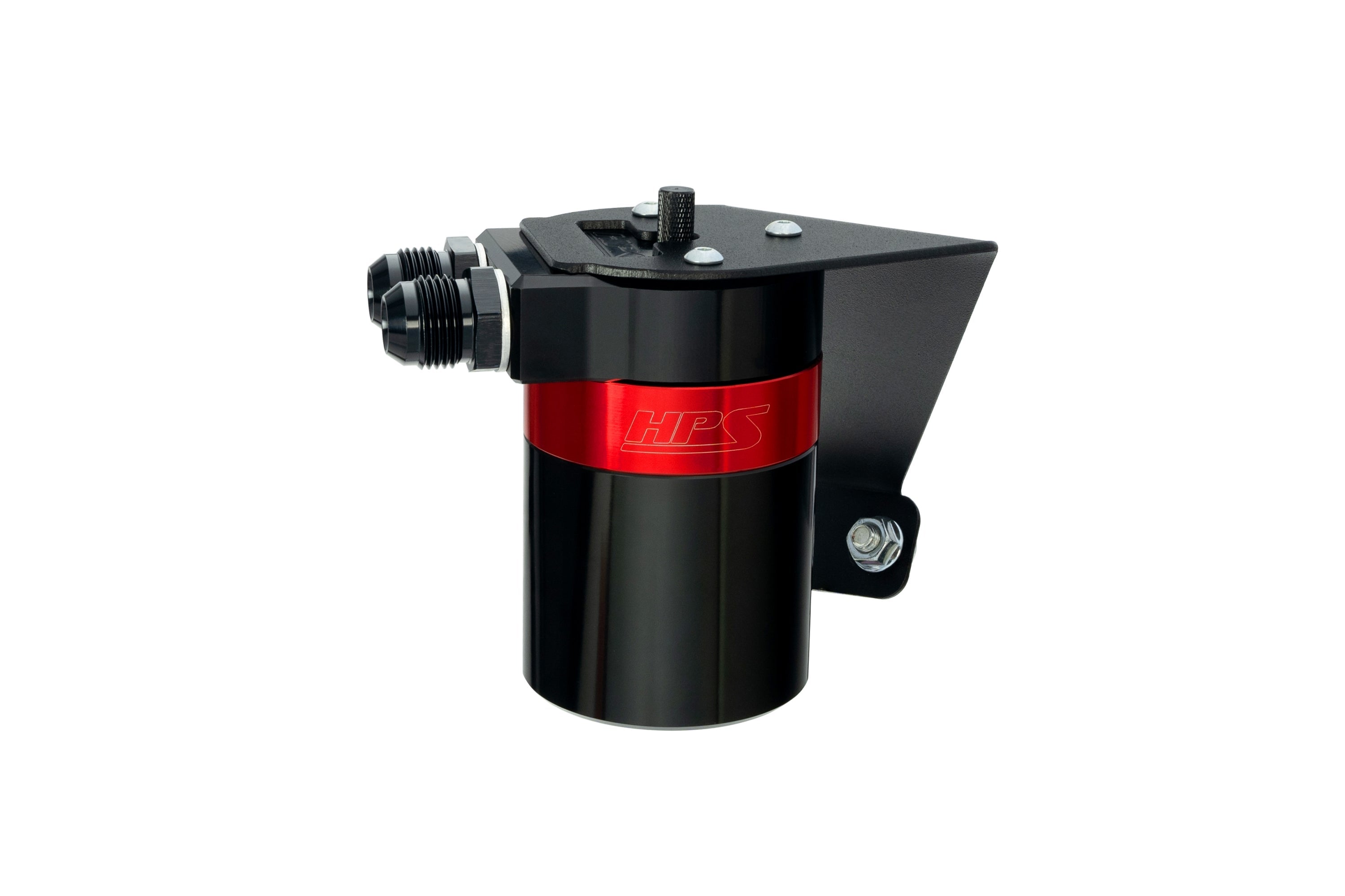 HPS Performance Billet Aluminum Oil Catch Can Kit Red 860-026