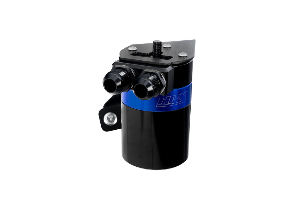 HPS Performance Billet Aluminum Oil Catch Can Kit (Blue) - Subaru BRZ / Toyota GR86 - (2022-2026)