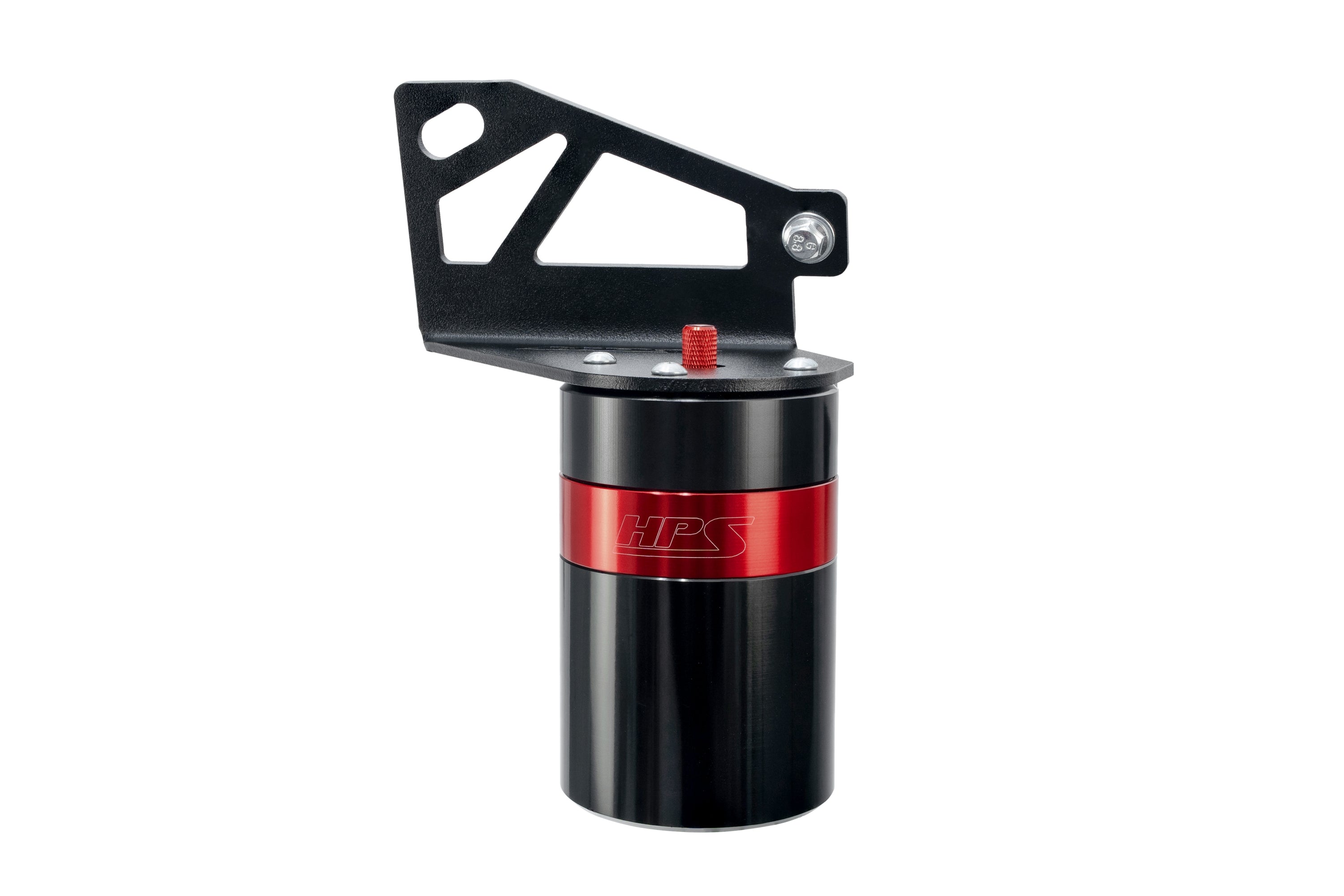 HPS Performance Billet Aluminum Oil Catch Can Kit Red 860-028