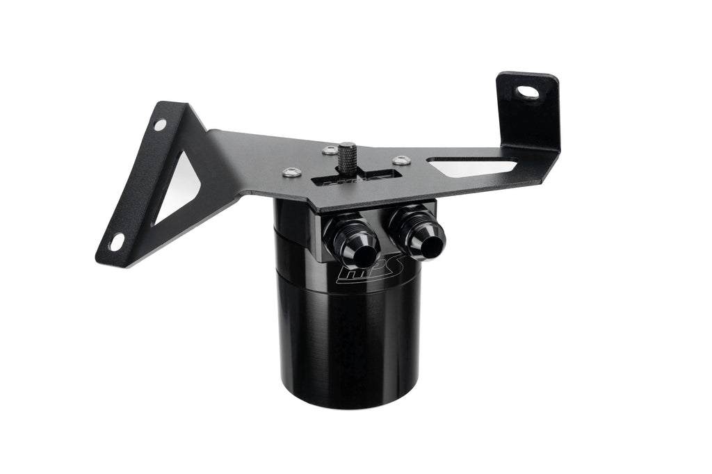 HPS Performance Billet Aluminum Oil Catch Can Kit, Black, 860-029WB