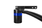 HPS Performance Billet Aluminum Oil Catch Can Kit, Blue, 860-031BL