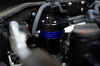 HPS Performance Billet Aluminum Oil Catch Can Kit, Blue, 860-031BL