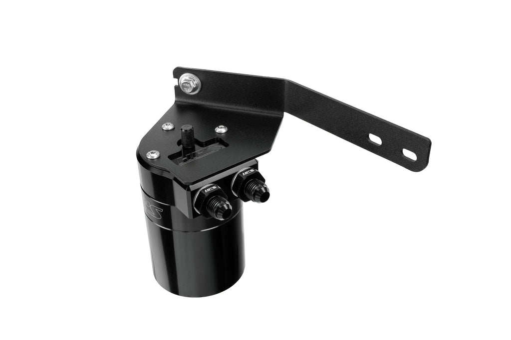 HPS Performance Billet Aluminum Oil Catch Can Kit, Black, 860-031WB