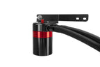 HPS Performance Billet Aluminum Oil Catch Can Kit, Red, 860-031