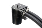 HPS Performance Aluminum Oil Catch Can Kit with 5/8" Barb Adapters and Rubber Hoses, Black, 861-503WB