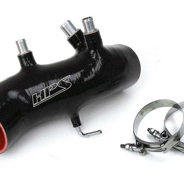 HPS Performance High Temp Reinforced Silicone Air Intake Hose Kit Black 87-17882-BLK