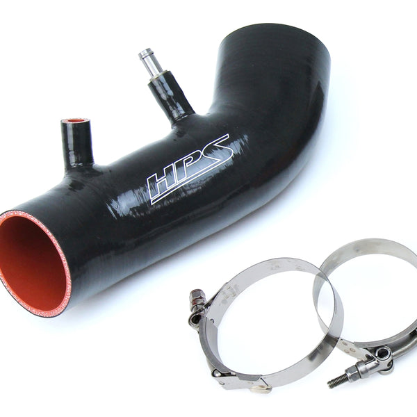 HPS Performance High Temp Reinforced Silicone Air Intake Hose Kit Black 87-68420-BLK