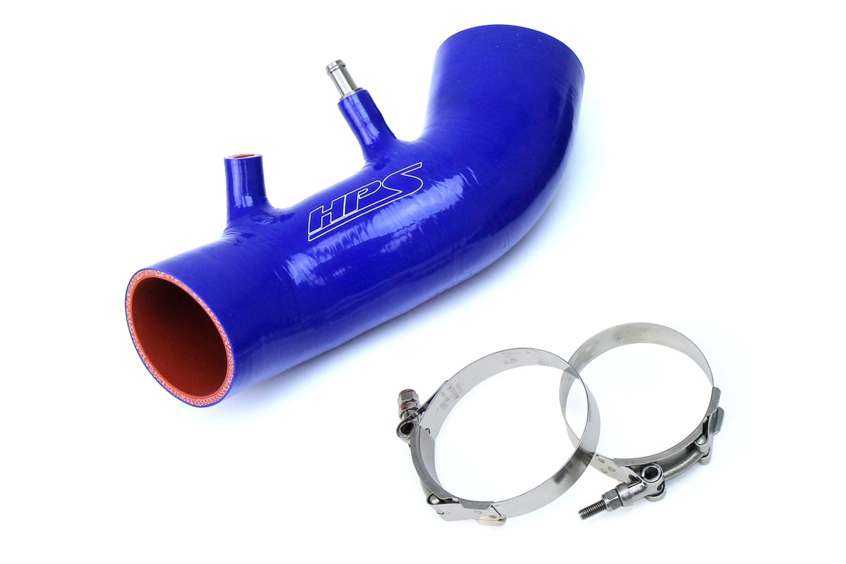 HPS Performance High Temp Reinforced Silicone Air Intake Hose Kit Blue 87-68420-BLUE