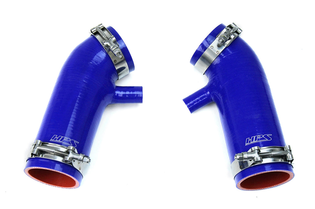 HPS Performance High Temp Reinforced Silicone Air Intake Hose Kit Blue 87-68426-BLUE