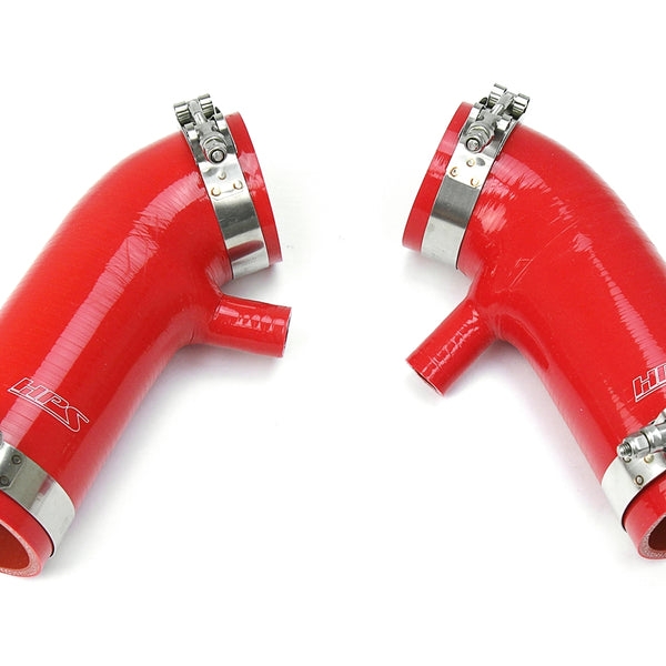 HPS Performance High Temp Reinforced Silicone Air Intake Hose Kit Red 87-68426-RED
