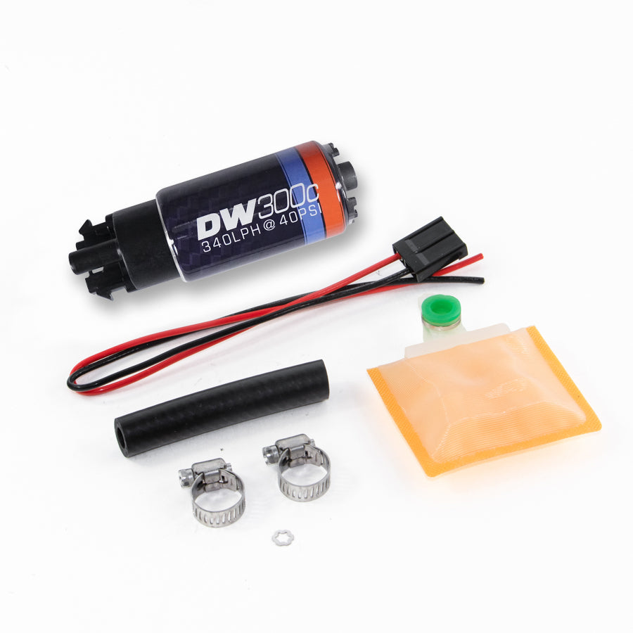 DeatschWerks DW300C Universal fuel pump with mounting clips - 9-309-1000