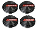Rays Gram Lights 57CR / 57DR Center Cap - Red / Black - Set of 4