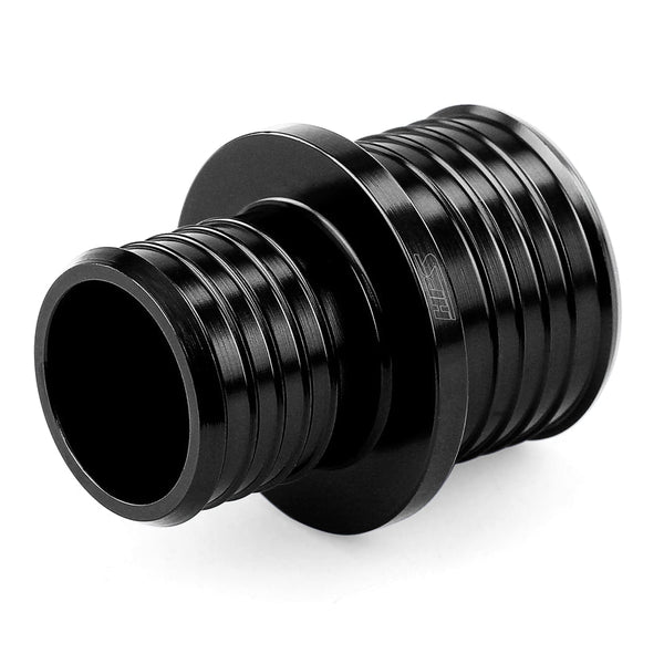 HPS 1 inch - 1-1/8 inch 25mm - 28mm Billet 6061 Aluminum Joiner Hose Union Connector Black