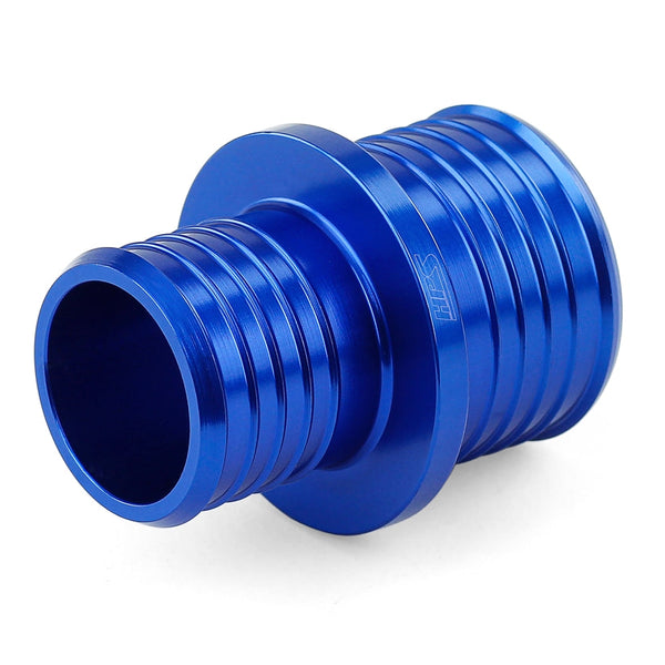 HPS 1 inch - 1-1/8 inch 25mm - 28mm Billet 6061 Aluminum Joiner Hose Union Connector Blue