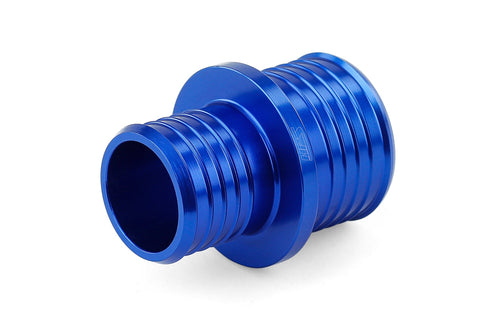 HPS 5/8 inch - 3/4 inch 16mm - 19mm Billet 6061 Aluminum Joiner Hose Union Connector Blue