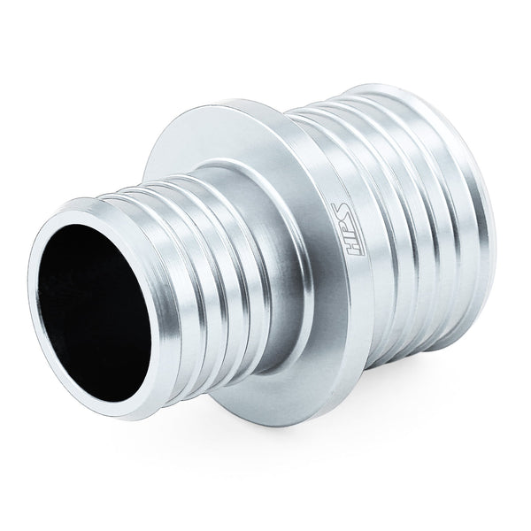 HPS 1-3/8 inch - 1-1/2 inch 35mm - 38mm Billet 6061 Aluminum Joiner Hose Union Connector Silver