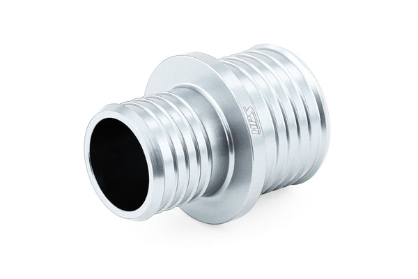 HPS 3/4 inch - 1 inch 19mm - 25mm Billet 6061 Aluminum Joiner Hose Union Connector Silver
